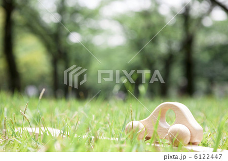 芝生に置かれた車のおもちゃ 6122447