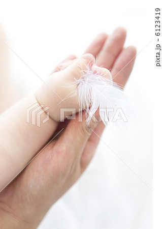 羽を持つ赤ちゃんの手 羽を持つ赤ちゃんの手 6123419