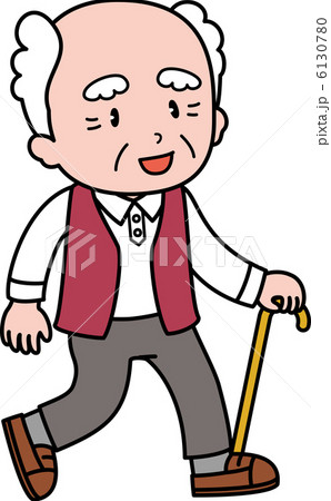散歩するおじいさん 6130780
