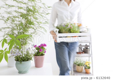 花を運ぶ女性 6132640