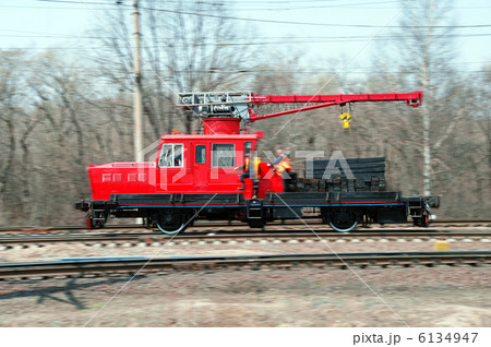 A special self-propelled rail car repair tracks 6134947