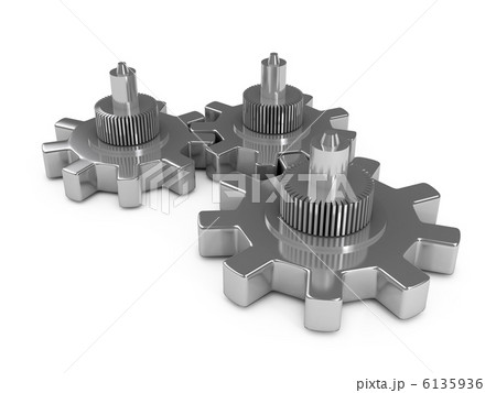 Gears over white background 6135936