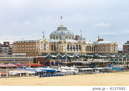 Dutch beach resort with famous Kurhaus hotel . Netherlands, Den Dutch beach resort with famous Kurhaus hotel . Netherlands, Den 6137082
