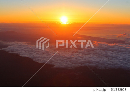 御来光 富士山山頂より 御来光 富士山山頂より 6138903