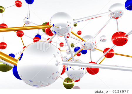 Complex Molecule Structure 3D render 6138977