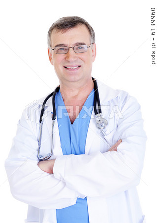 cheerful successful male doctor with stethoscope cheerful successful male doctor with stethoscope 6139960