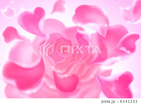 きらめくバラの花びら　ピンク 6141233