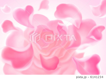 ピンクのバラの花びら のイラスト素材