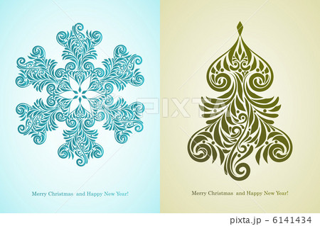 Vector Christmas Greeting Cards 6141434