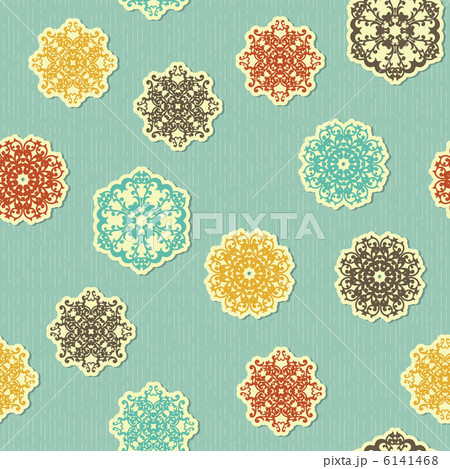 Vector Seamless pattern with  Highly Detailed Paper Cut Snowflak 6141468