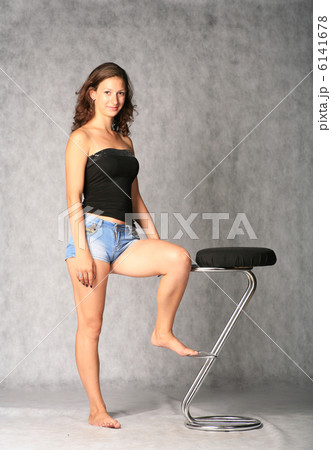 cute brunette sitting cute brunette sitting 6141678