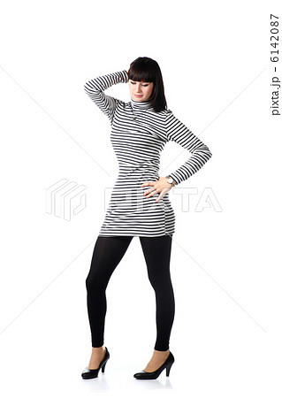 brunette on white full body brunette on white full body 6142087