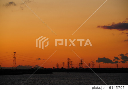 利根川夕焼け 6145705
