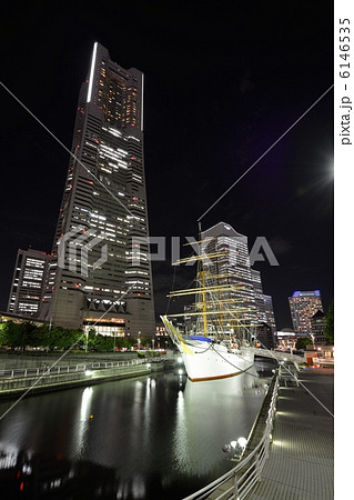 ランドマークタワー　日本丸　横浜夜景 6146535