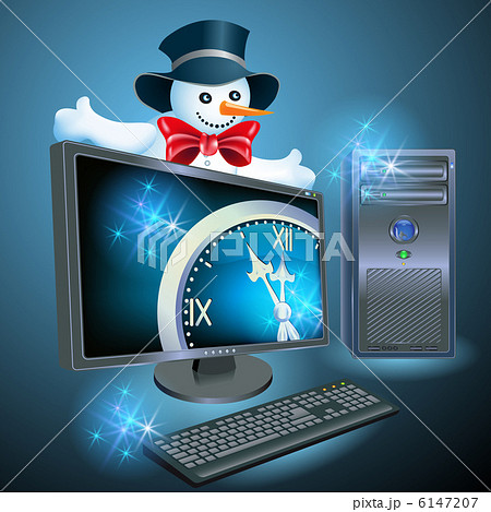 Christmas advertising computer equipment 6147207