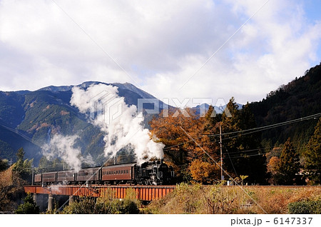 紅葉とSL 紅葉とSL 6147337