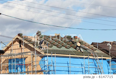 屋根　瓦葺作業０３ 6147715