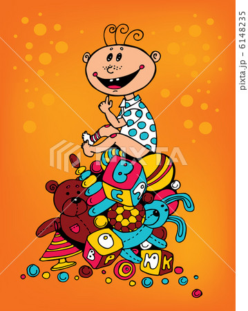 Baby with toys 6148235