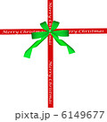 Green bow and red christmas ribbon 6149677