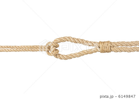 rope with knot, isolated on white 6149847