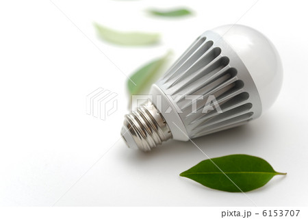 LED電球と葉 6153707