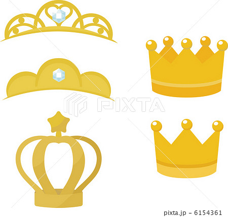 王冠とティアラのイラスト素材