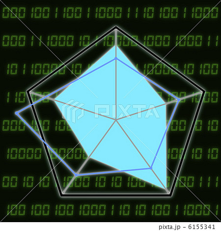 五角形グラフのイラスト素材
