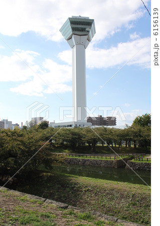 五稜郭公園から見た五稜郭タワー 五稜郭公園から見た五稜郭タワー 6156139
