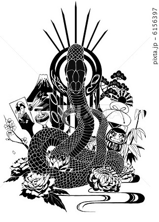 すべての動物の画像 元のかっこいい 蛇 イラスト 白黒