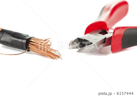 wire with pliers isolated 6157444