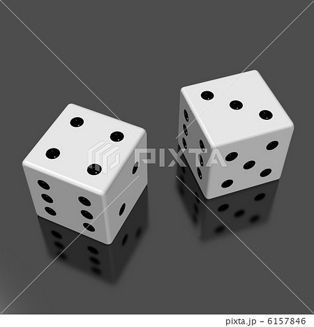 二つのサイコロのレンダリング画像 6157846