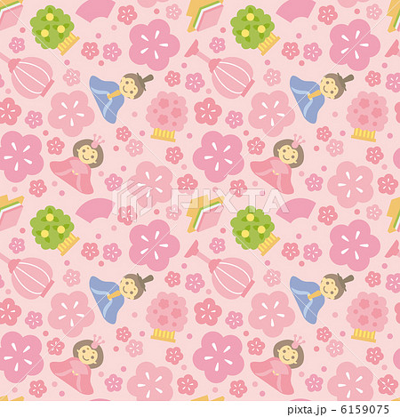 Hinamatsuri Background Pattern Stock Illustration
