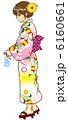 浴衣の女性イラスト 6160661