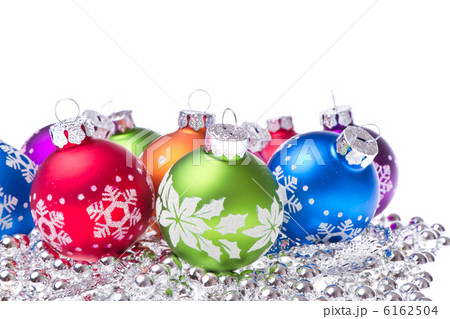 christmas balls with snowflake symbols 6162504