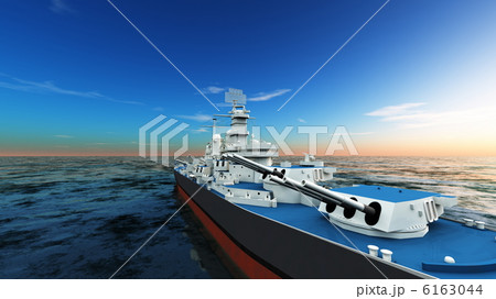 イージス艦のイラスト素材