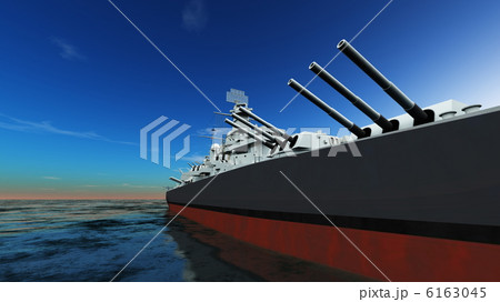 イージス艦のイラスト素材