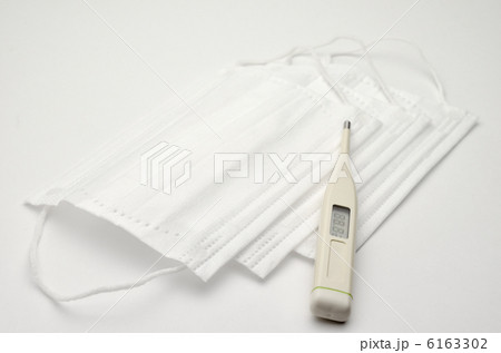 マスク　たくさん　体温計 6163302