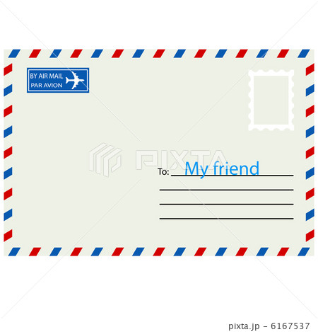 White  envelope with stamp. 6167537