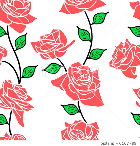 Beautiful  seamless wallpaper with rose flowers 6167789