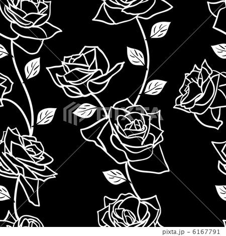 Beautiful  seamless wallpaper with rose flowers 6167791