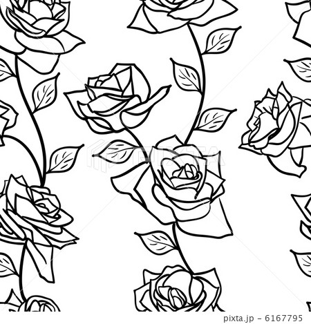 Beautiful  seamless wallpaper with rose flowers 6167795
