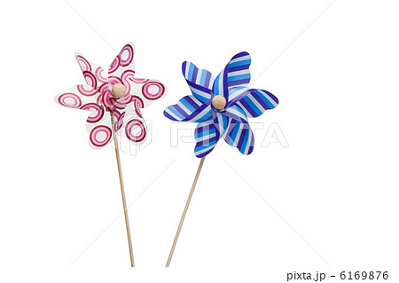 Pink and blue paper windmills Pink and blue paper windmills 6169876