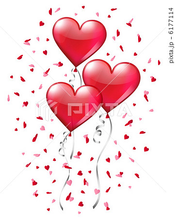 ハートの風船 6177114