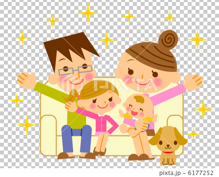 幸福的家庭父母和孩子 6177252