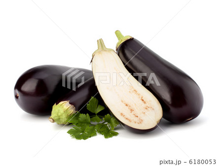 eggplant or aubergine and parsley leaf 6180053