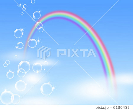 シャボン玉と虹 6180455