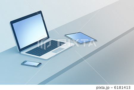 スマートフォン タブレット ノートパソコン Pc タブレットpc デジタル機器 情報端末 端末のイラスト素材