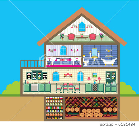 House in a cut 6181434