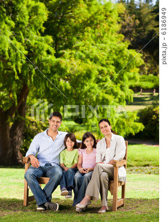 Family on the bench Family on the bench 6186949