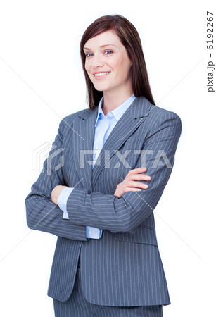 Attractive businesswoman with folded arms 6192267